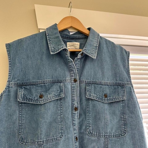 Universal Thread‎ Denim Button Down Tank Size XL - Picture 4 of 4